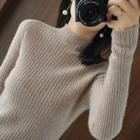 Women's Ribbed Turtleneck Sweater — View 7