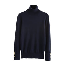 Women's Button Detail Turtleneck Sweater — View 10