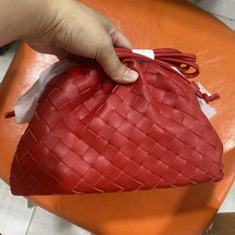 Women's Woven Mini Crossbody Bag in Red by Juana Fashion