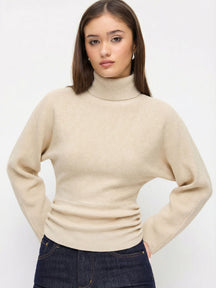 Women's Ribbed Turtleneck Sweater — View 10