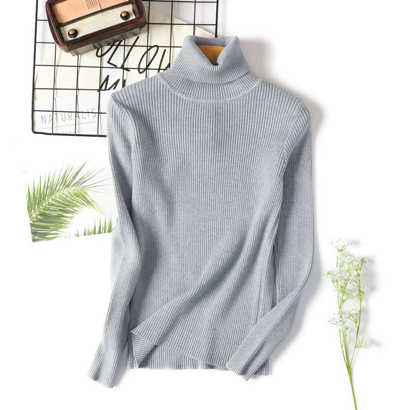 Women's Ribbed Turtleneck Sweater — View 3