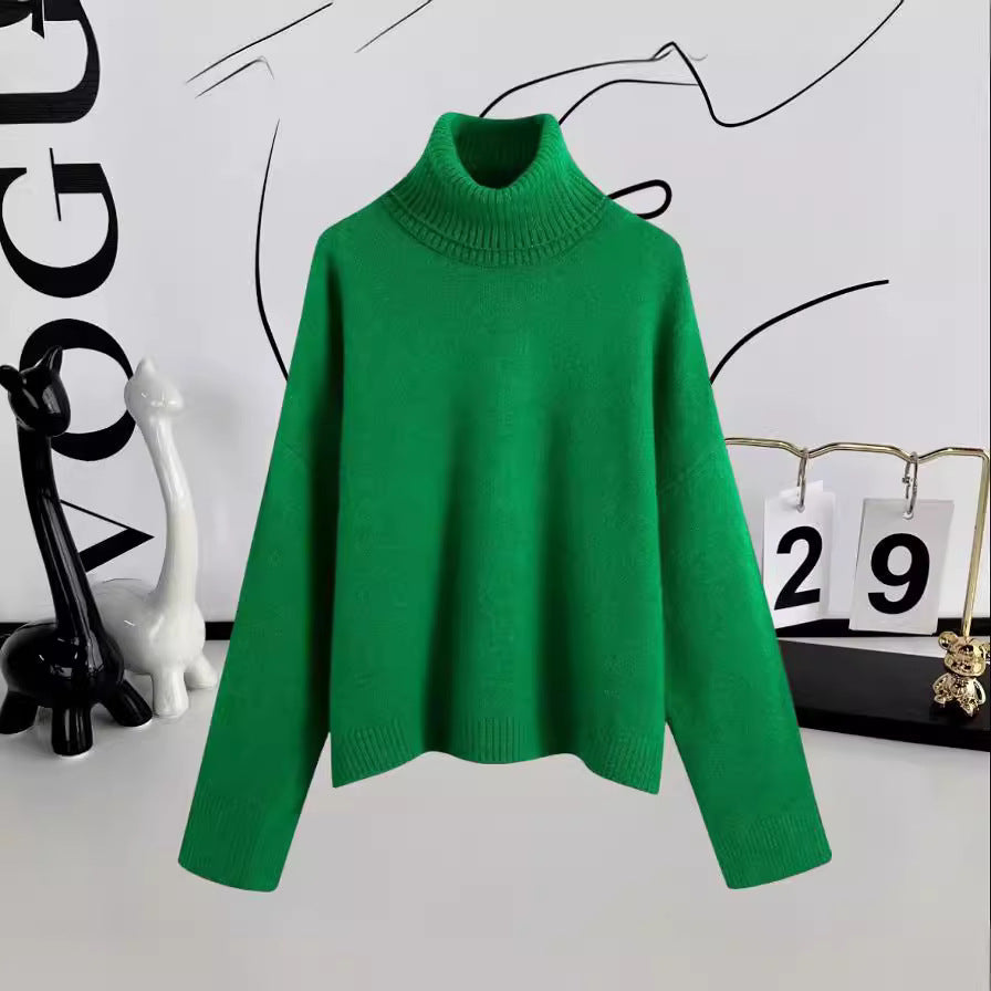 Women's Wool Turtleneck Sweater — View 3