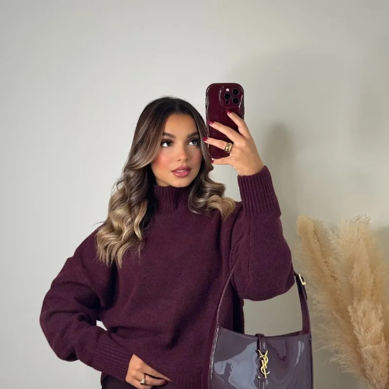 Women's Turtleneck Sweater — View 1