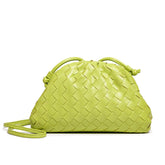 Women's Woven Mini Crossbody Bag in Lime Green by Juana Fashion