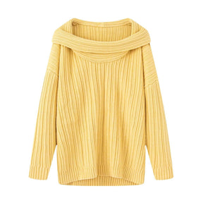 Women's Ribbed Chunky Knit Turtleneck Sweater — View 8