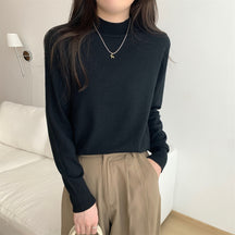 Women's Drop Shoulder Turtleneck Sweater — View 9