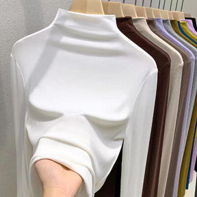 Women's Long Sleeve Turtleneck Sweater — View 11
