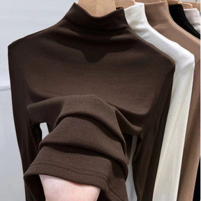 Women's Long Sleeve Turtleneck Sweater — View 3