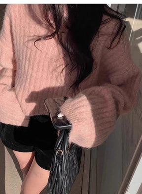 Women's Textured Turtleneck Sweater — View 9