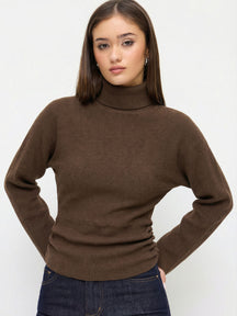 Women's Ribbed Turtleneck Sweater — View 12