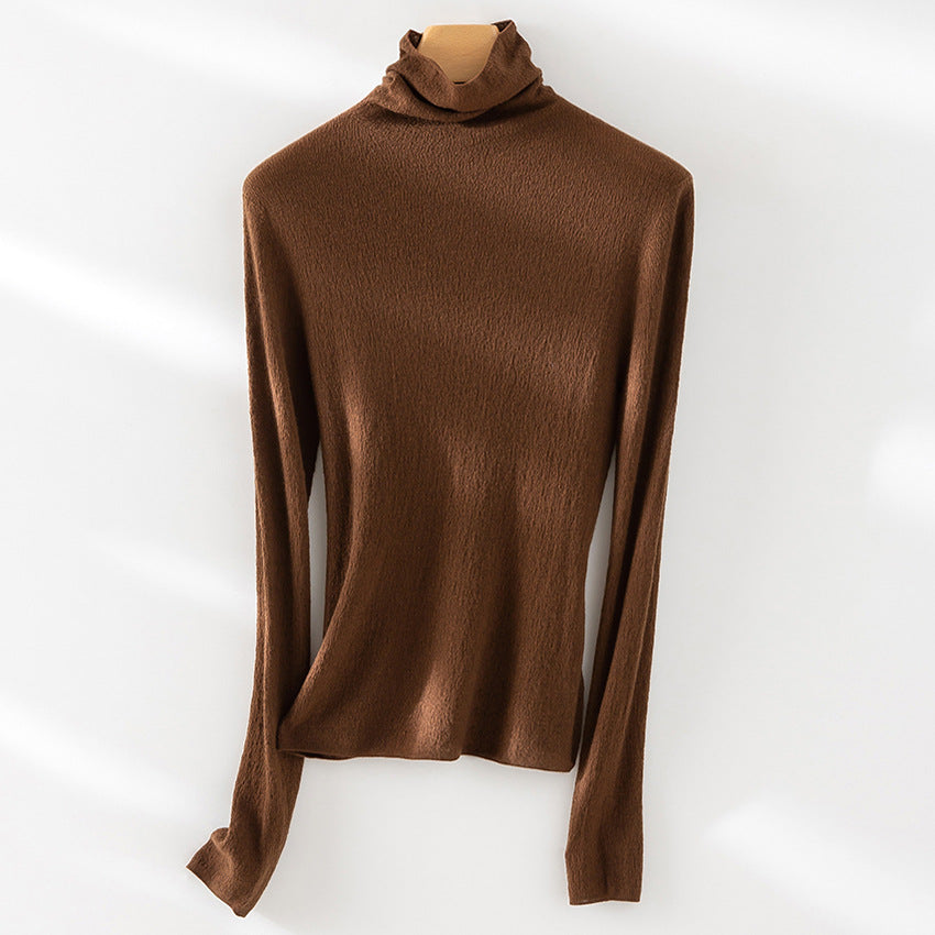 Women's Fine Knit Turtleneck Sweater — View 4