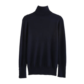 Women's Button Detail Turtleneck Sweater — View 1