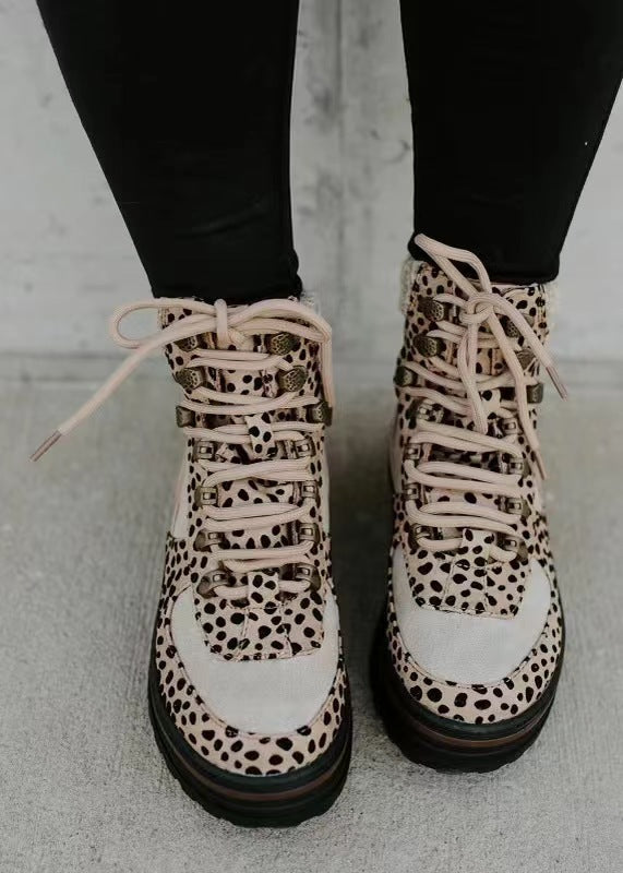 Women's Leopard Print Boots — View 1