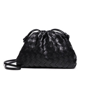 Women's Woven Mini Crossbody Bag in Black by Juana Fashion
