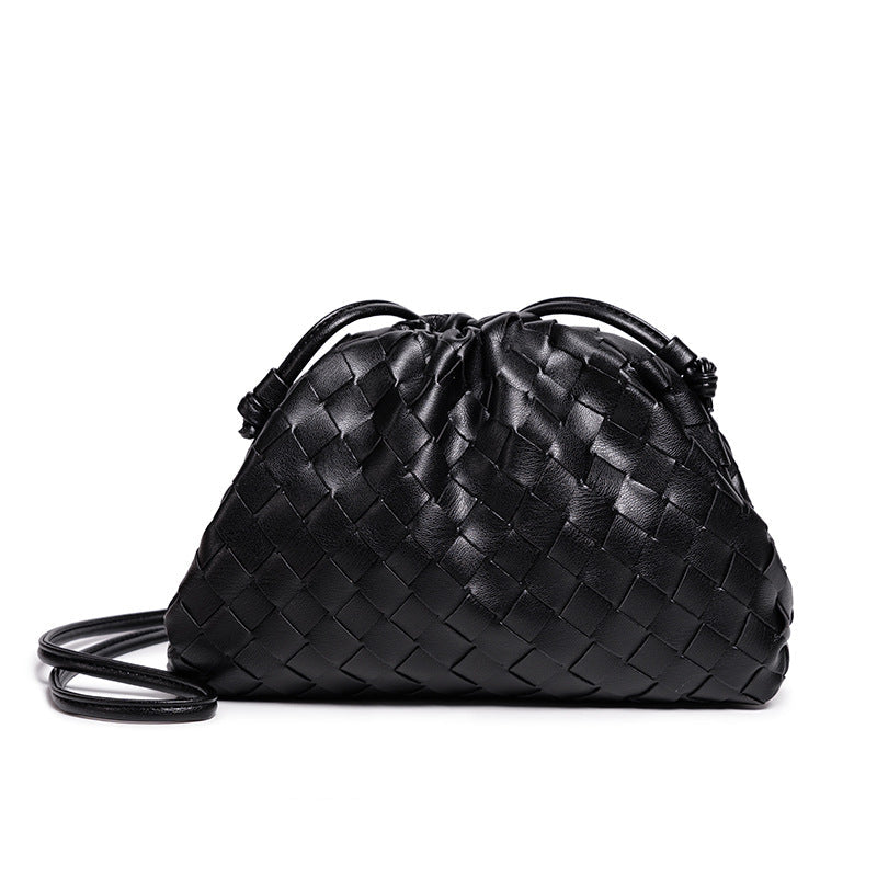 Women's Woven Mini Crossbody Bag in Black by Juana Fashion