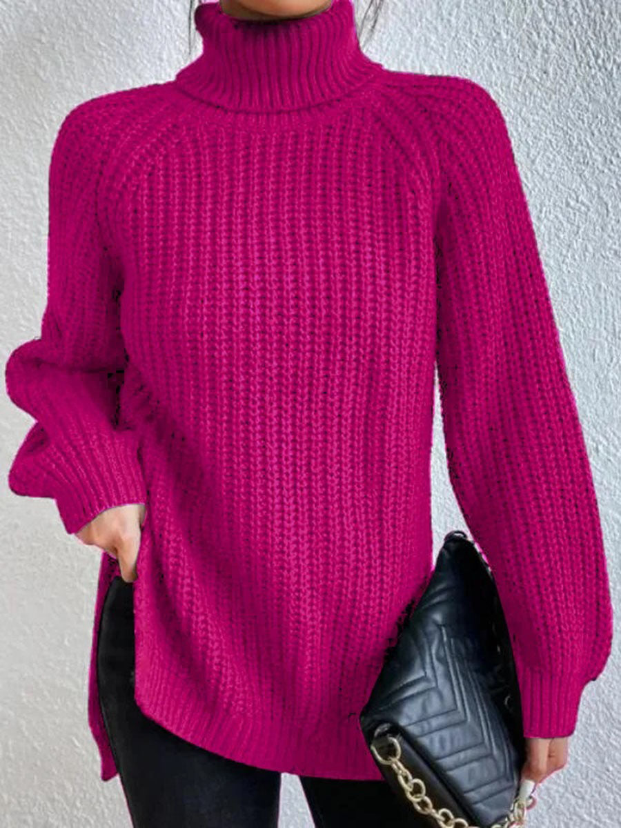 Women's Ribbed Turtleneck Sweater — View 14
