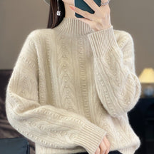 Women's Cashmere Turtleneck Sweater — View 2