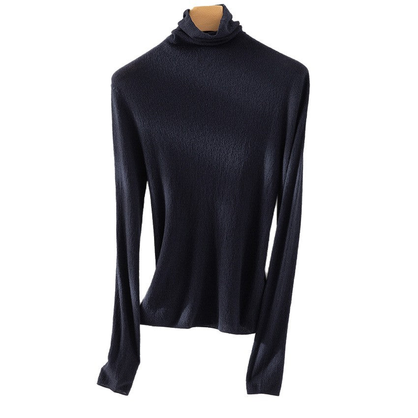 Women's Fine Knit Turtleneck Sweater — View 5
