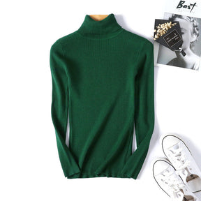Women's Ribbed Turtleneck Sweater — View 10