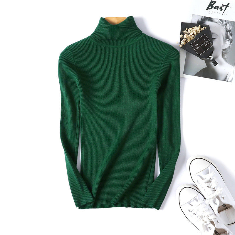 Women's Ribbed Turtleneck Sweater — View 10