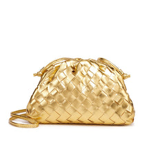 Women's Woven Mini Crossbody Bag in Gold by Juana Fashion
