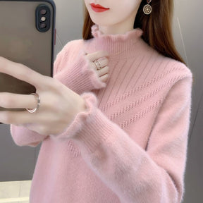 Women's Textured Turtleneck Sweater — View 7