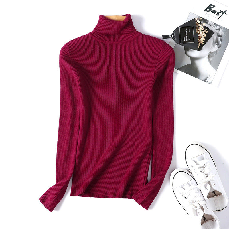 Women's Ribbed Turtleneck Sweater — View 4