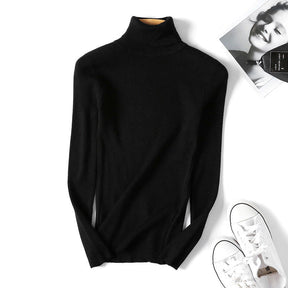 Women's Ribbed Turtleneck Sweater — View 11
