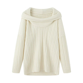 Women's Ribbed Chunky Knit Turtleneck Sweater — View 6