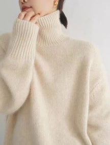 Women's Cashmere Turtleneck Sweater — View 9