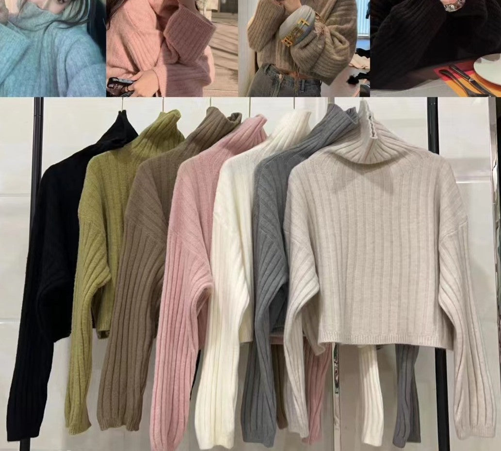 Women's Textured Turtleneck Sweater — View 8