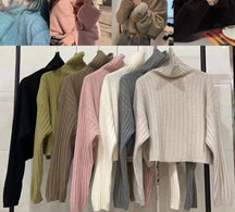 Women's Textured Turtleneck Sweater — View 8