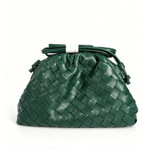 Women's Woven Mini Crossbody Bag in Dark Green by Juana Fashion