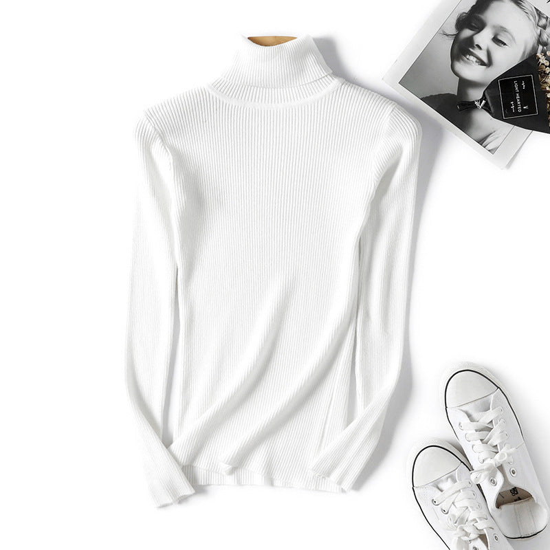 Women's Ribbed Turtleneck Sweater — View 7