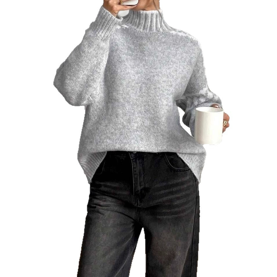 Women's Textured Turtleneck Sweater — View 5