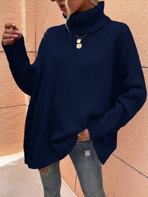 Women's Ribbed Turtleneck Sweater — View 6