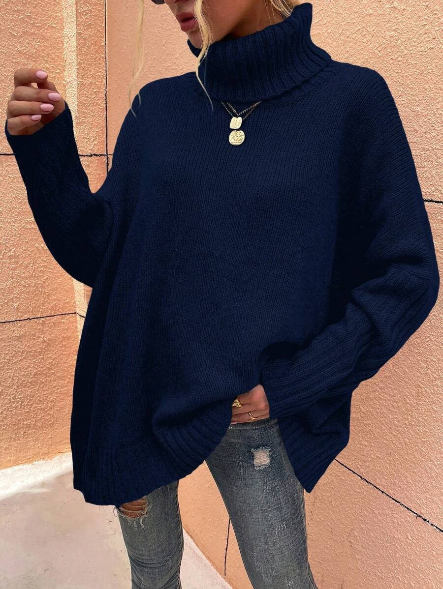 Women's Ribbed Turtleneck Sweater — View 6