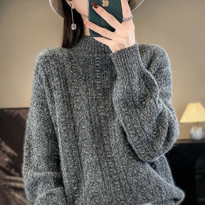 Women's Cashmere Turtleneck Sweater — View 1