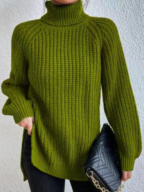 Women's Ribbed Turtleneck Sweater — View 13