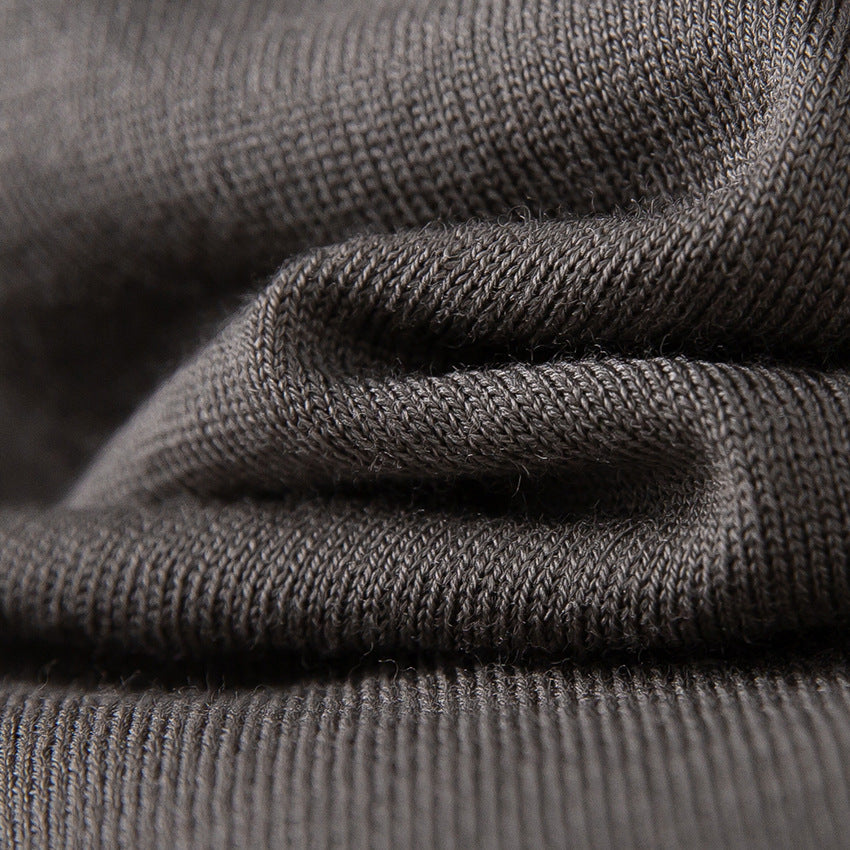 Women's Ribbed Fine Knit Turtleneck Sweater — View 4