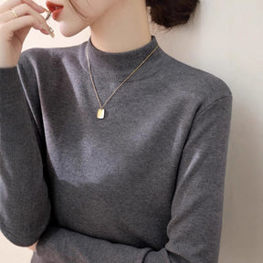 Women's Wool Blend Turtleneck Sweater — View 1