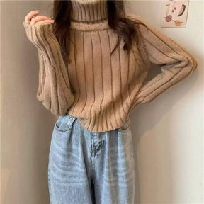 Women's Ribbed Turtleneck Sweater — View 6