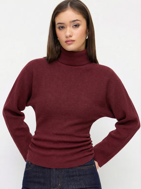 Women's Ribbed Turtleneck Sweater — View 7