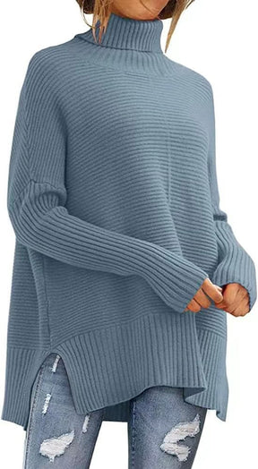 Women's Ribbed Turtleneck Sweater — View 13