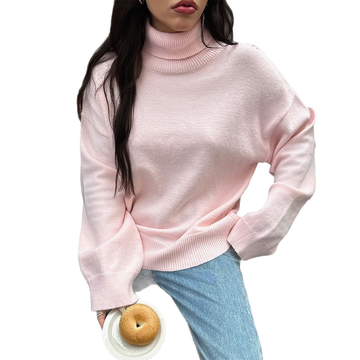 Women's Turtleneck Sweater — View 4