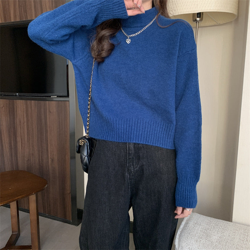 Women's Relaxed Fit Turtleneck Sweater — View 4