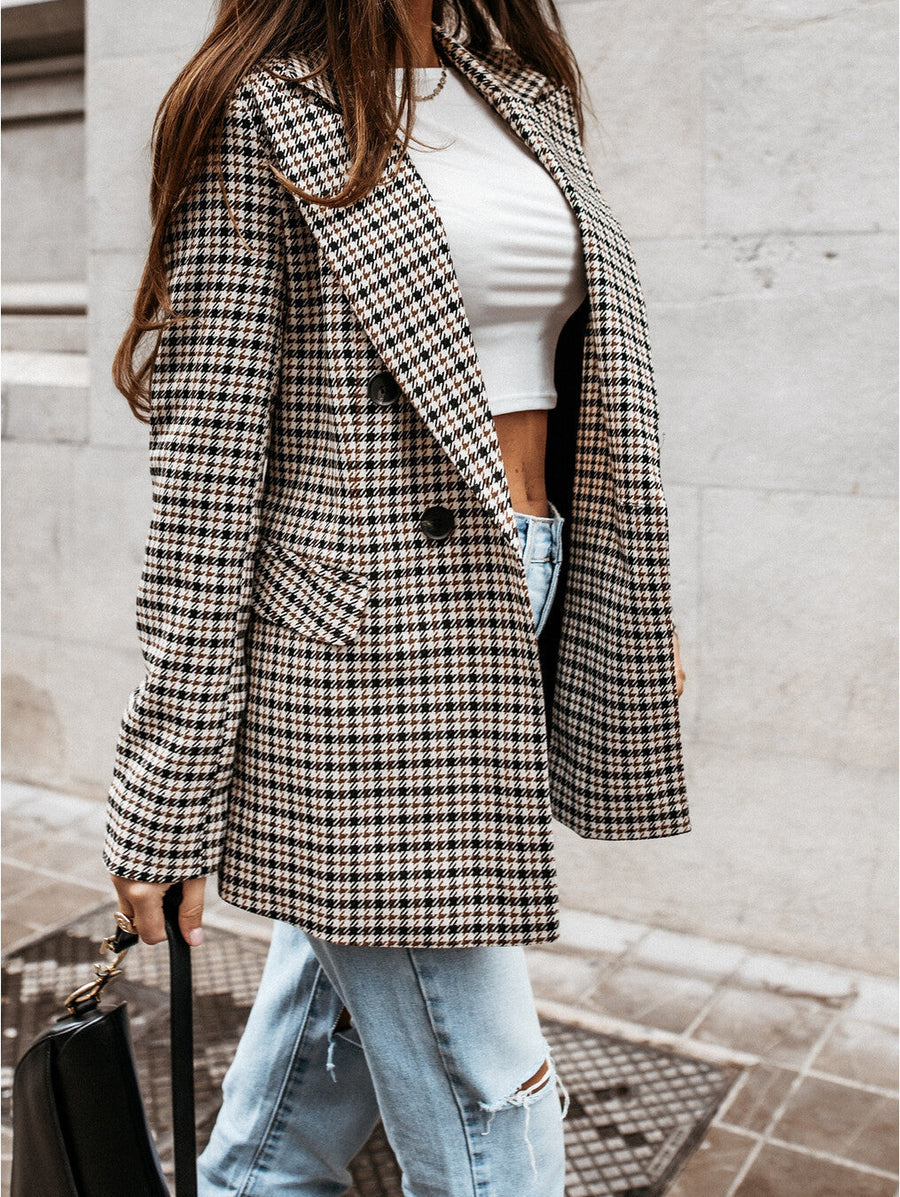 Women's Plaid Blazer — View 2