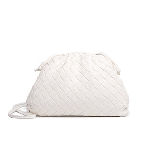 Women's Woven Mini Crossbody Bag in White by Juana Fashion