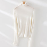 Women's Fine Knit Turtleneck Sweater — View 6