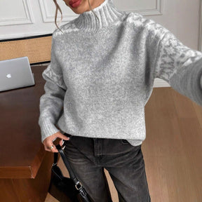 Women's Textured Turtleneck Sweater — View 4